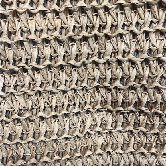 Catherine Malandrino Natural Woven Tote with Brown Handles - Picture 10 of 10